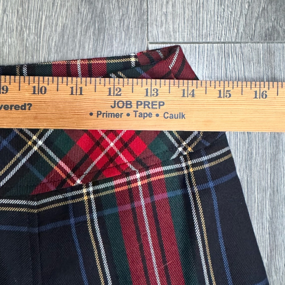 Pendleton Red and Navy Plaid Maxi Skirt with pockets 555 - Picture 4 of 6